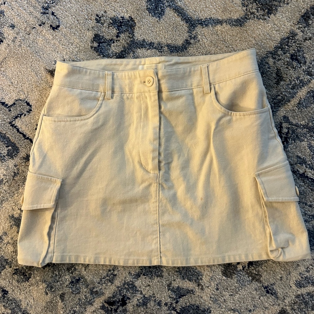 Beige Women's Mini Skirt